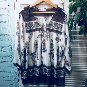 Maurices Sheer Cold Shoulder Peasant Top